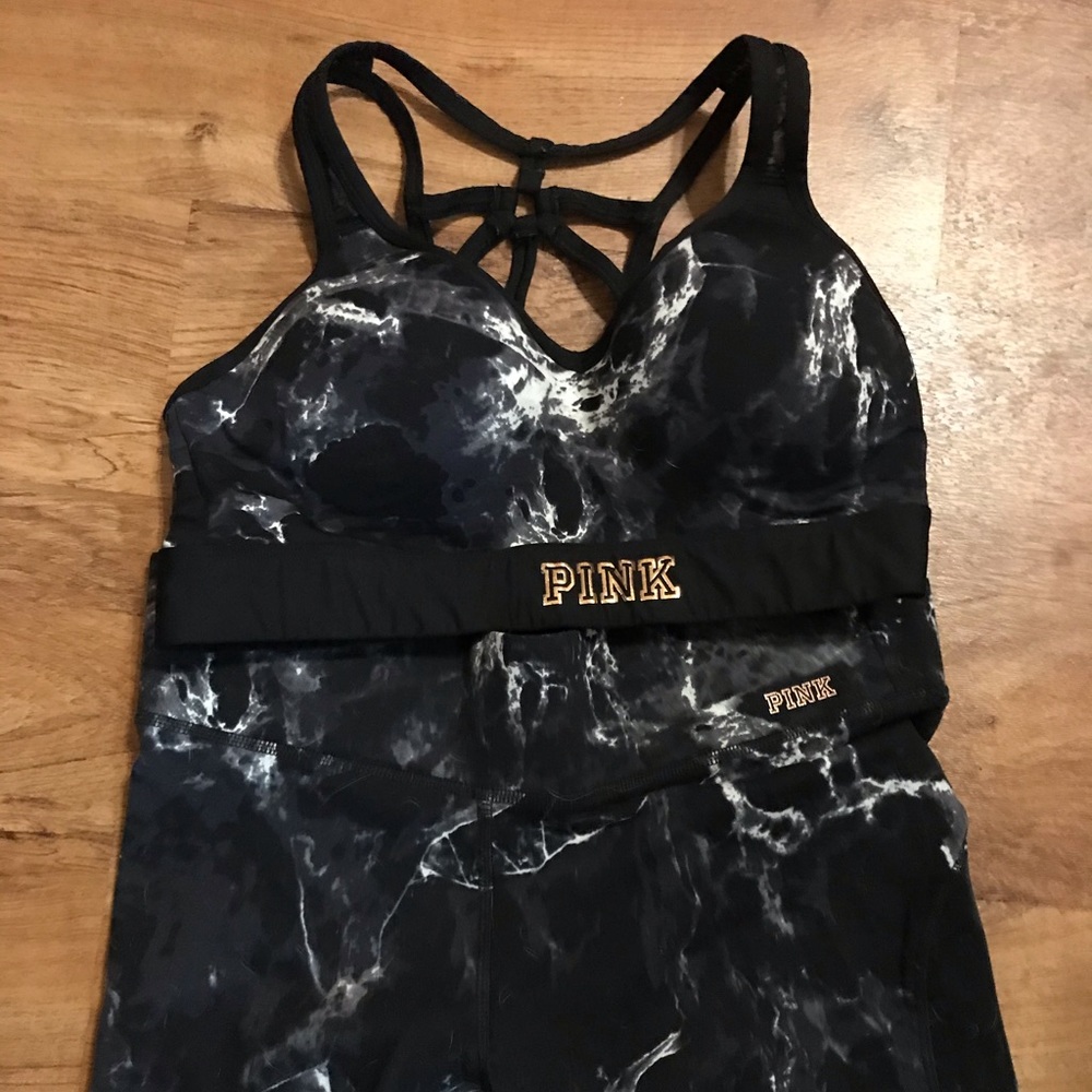 Victoria’s Secret PINK LEGGINGS AND SPORTS Bra